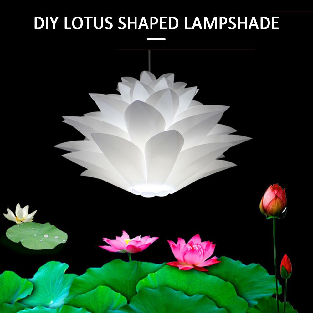 DIY colgante lámpara Puzzle DIY lámpara tonos Kit de Bar casa café flor de loto bricolaje rompecabezas de Kit de Tulipa