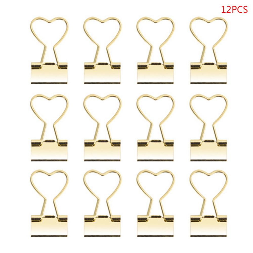 12pcs Cat Heart Cactus Binder Clip Paper Pile Photo Message Ticket Clips Organizer Korean Office School Supplies M17F