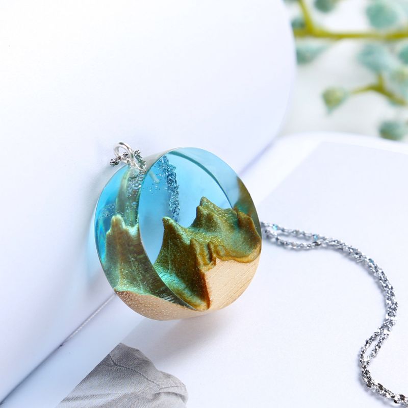 Resin Epoxy Art Craft Sandalwood Natural Unfinished Wood Pendant Jewelry Making Seal Stamp Pendant Rings Accessories