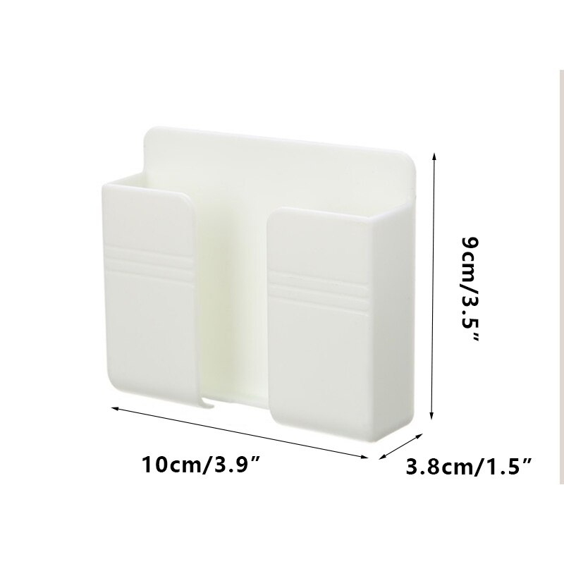 Wall Mounted Organizer Air Conditioner TV Remote Control Storage Box Mobile Phone Plug Holder Multifunction USB Charging Stand