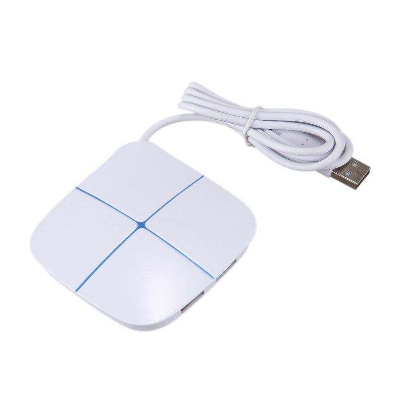 6-Port USB2.0 Hub with TF SD Card Reader Flash Indicator USB 2.0 Splitter for Multi-Device Desktop Laptops