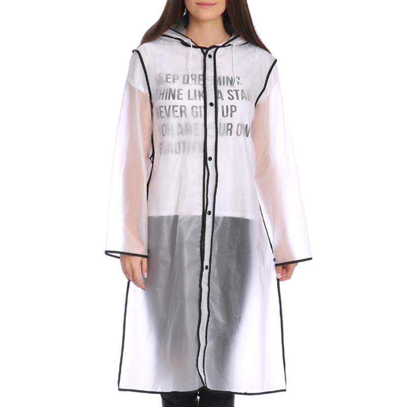 Himiss utomhus transparent lång regnrock vattentät regnkläder för vandring promenader utomhus eva wrap poncho