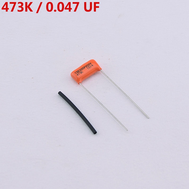 【Made in USA】 1 Piece Orange Tone Cap (Capacitor) CDE225P 473K 0.047UF 200V para guitarra eléctrica