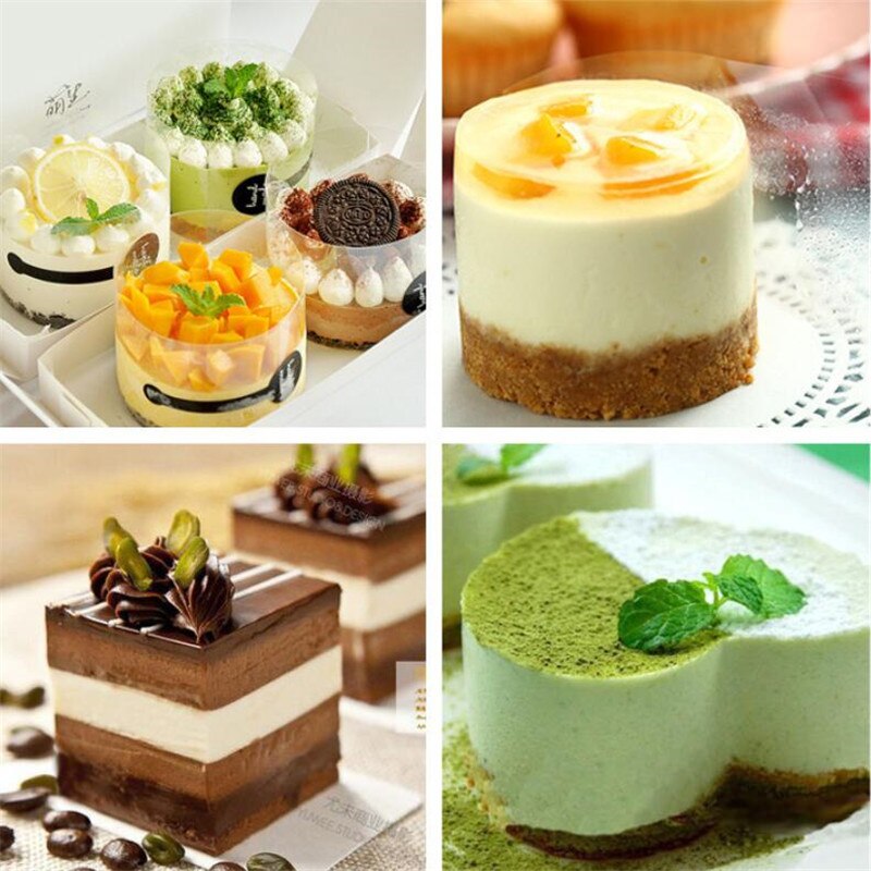 1 Roll Transparent Clear Cake Baking Collar Kitchen Cake Wrapping Tape Surround Film Lining Rings Cake Decorating Mold