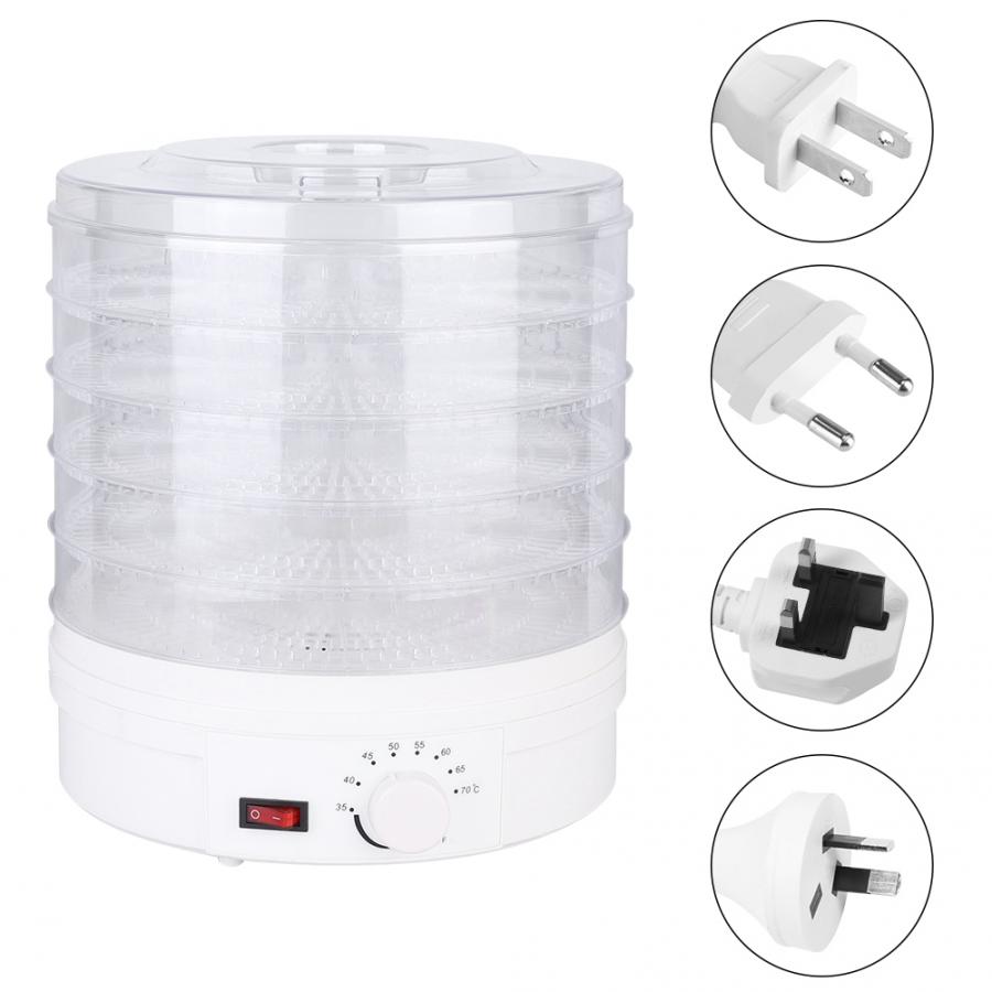 350W Multifunctional Food Dehydrator Fruit Vegetable Herb Meat Drying Machine Pet Snacks Food Dryer 5 Trays Vegetable Dehydrator