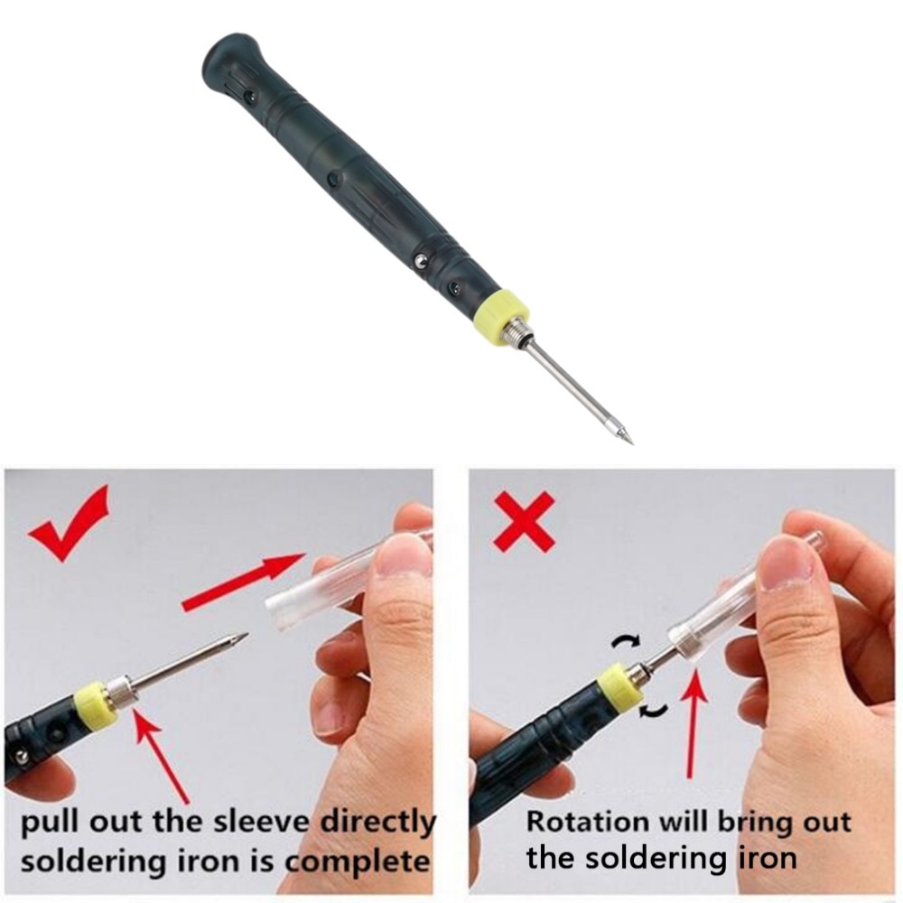 Mini Portable USB 5V 8W Electric Powered Soldering Iron Pen/Tip Touch Switch Adjustable Electric Soldering Iron Tools