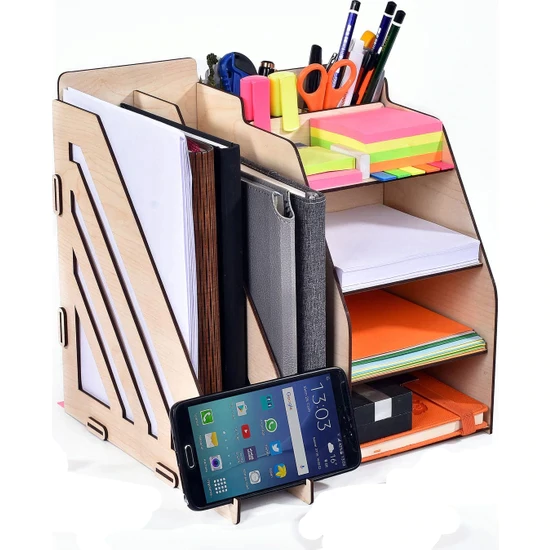 Arbeidsbord regulator skrivebord fil organisator holder tre plassbesparende kontor skole hjemmebruk sertifikat flerlags