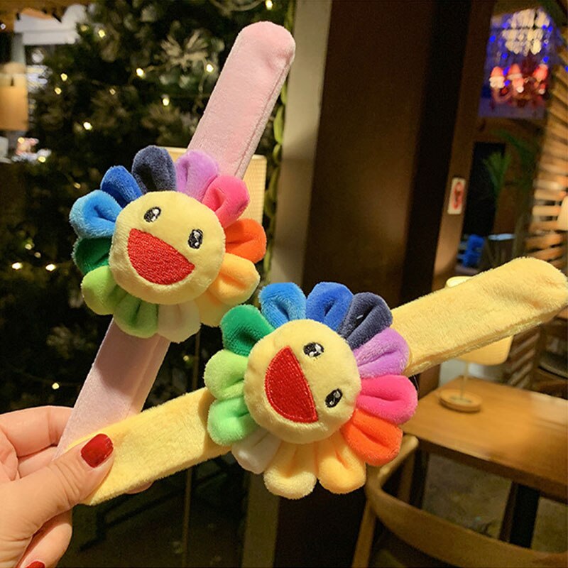 Jouet en peluche pour enfants, de bande dessinée Pop Circle, Bracelet Animal mignon tournesol Crocodile dinosaure, accessoires de décoration
