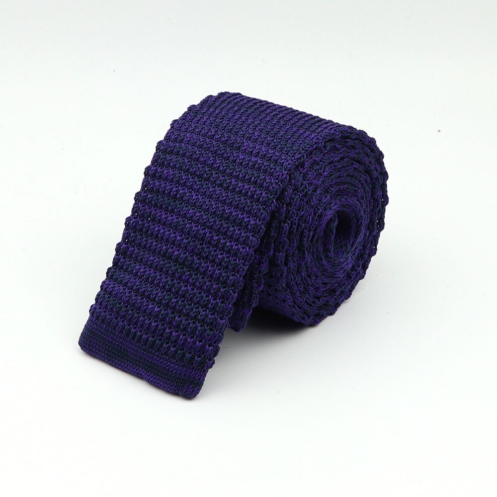 Corbata de punto para hombre, corbatas finas de tejido liso y colorido, estilo clásico, a la , para ocio