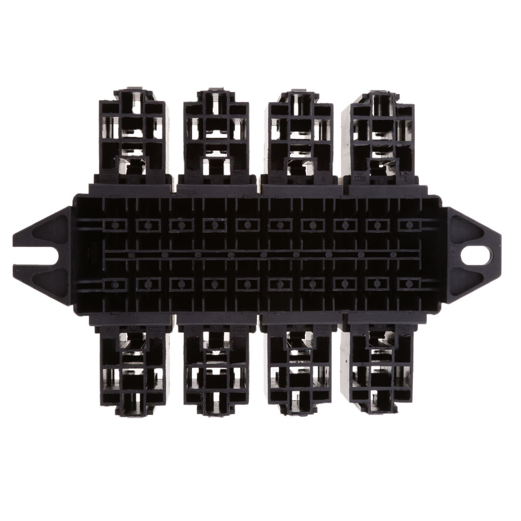 Car Vehicle 20 Blade Fuse 8 Relay Holder Block Assortment Electronic Parts 20-way Blade Fuse Holder + 8-way Relay Socket
