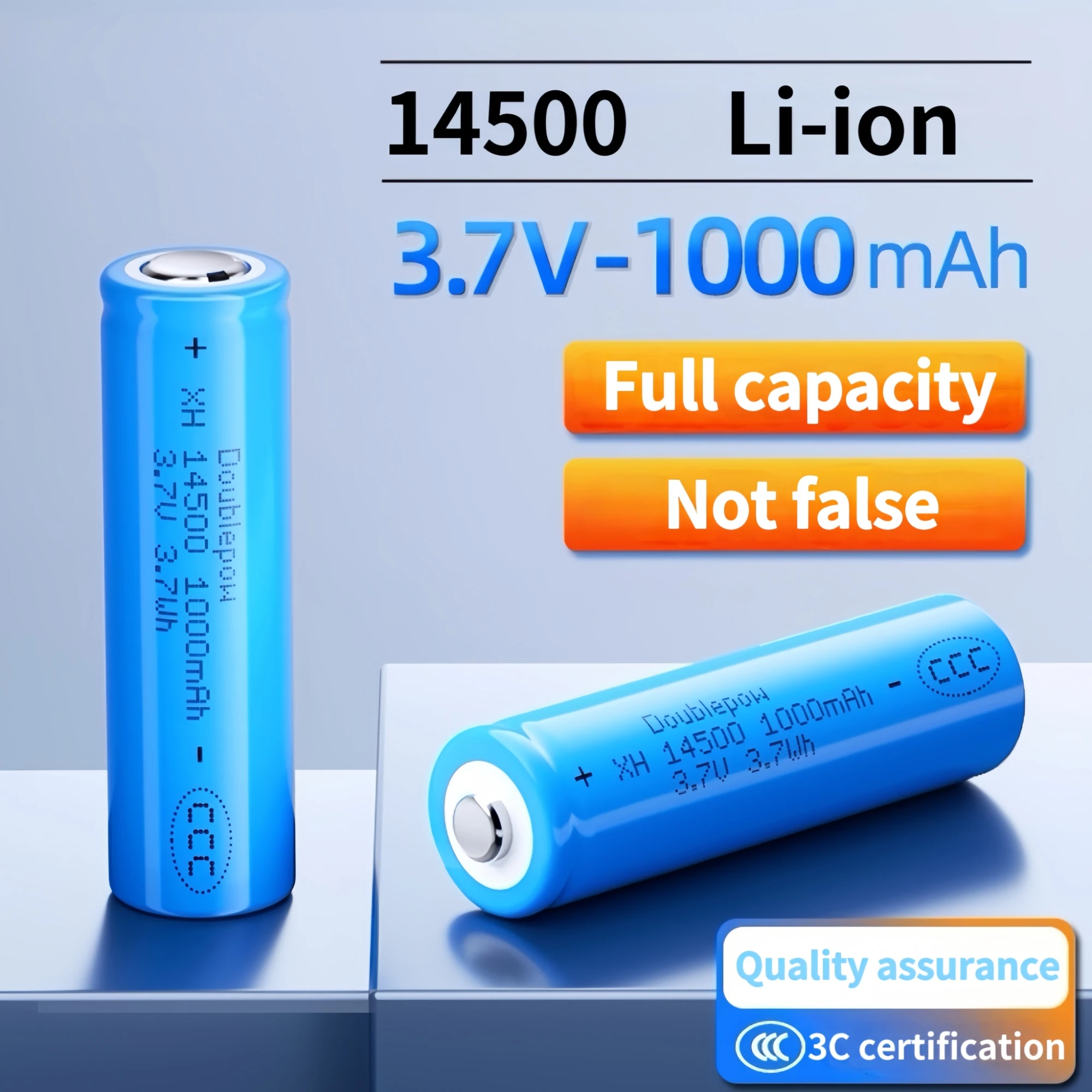 Batería 14500, 3,7 V, 1000mAh, cargador recargable de litio para afeitadora, altavoz, dron, aspiradora, micrófono, reloj inteligente, Sensor de juguete