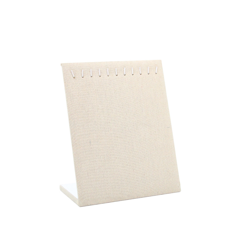 Groen/beige oorbellen organizer, sieradenhouder, displaystandaard, kettinghanger, kettingrek: Geel