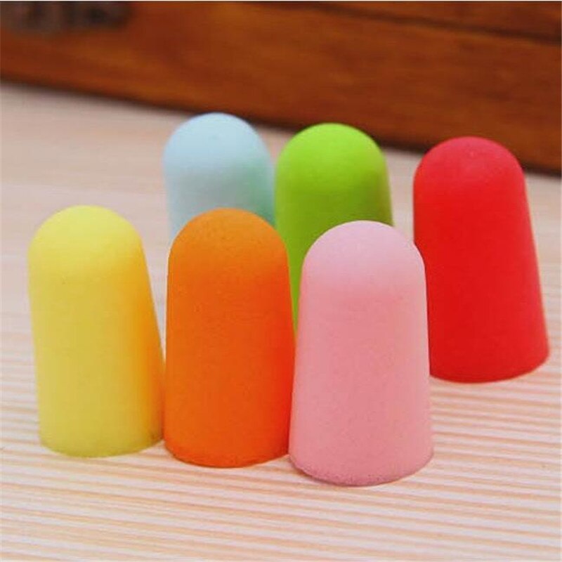 5Pairs=10pcs Soft Foam Ear Plugs Tapered Travel Sleep Noise Prevention Sponge Packing Organizers Travel Accessories