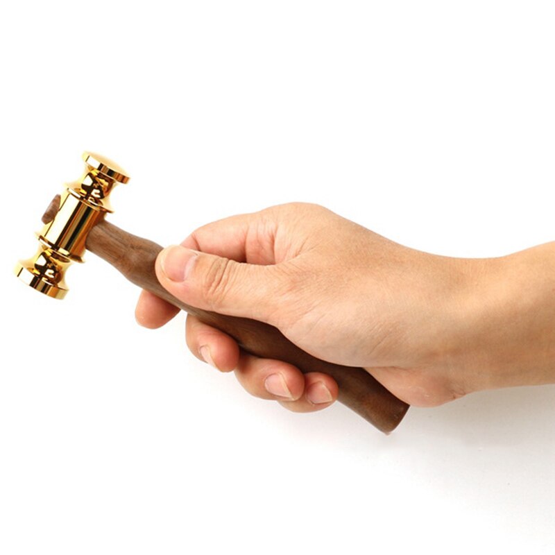 Handmade Hammer Wood Handle Leather Craft Tool Judge Hand Tools Mallet Hammer