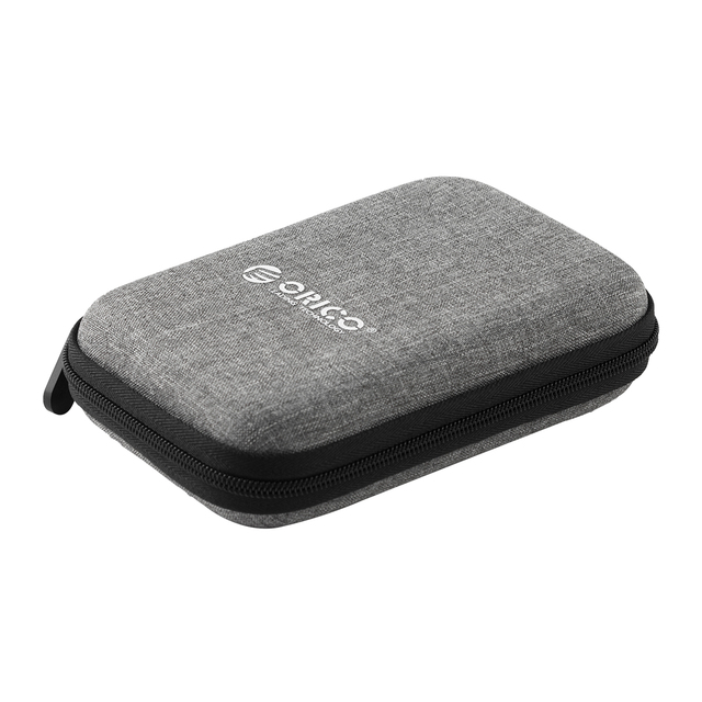 ORICO Caja para HDD de 2,5 pulgadas, bolsa para disco duro portátil para disco duro externo, caja para HDD portátil, protección de almacenamiento, negro/rojo/azul: Rojo