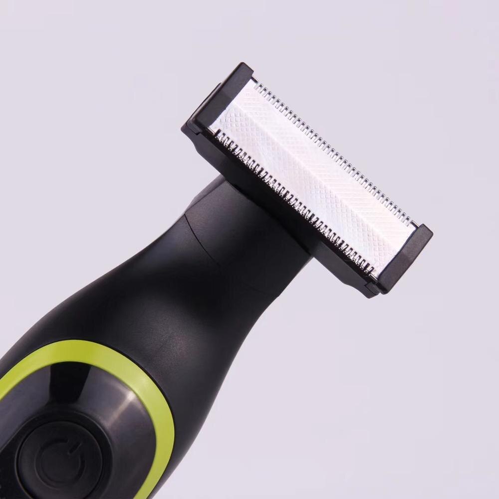 En klinge elektrisk barbermaskine ansigt elektrisk barbermaskine til mænd skæg barbering hoved hår shaver body groomer mandlig barbermaskine usb opladning