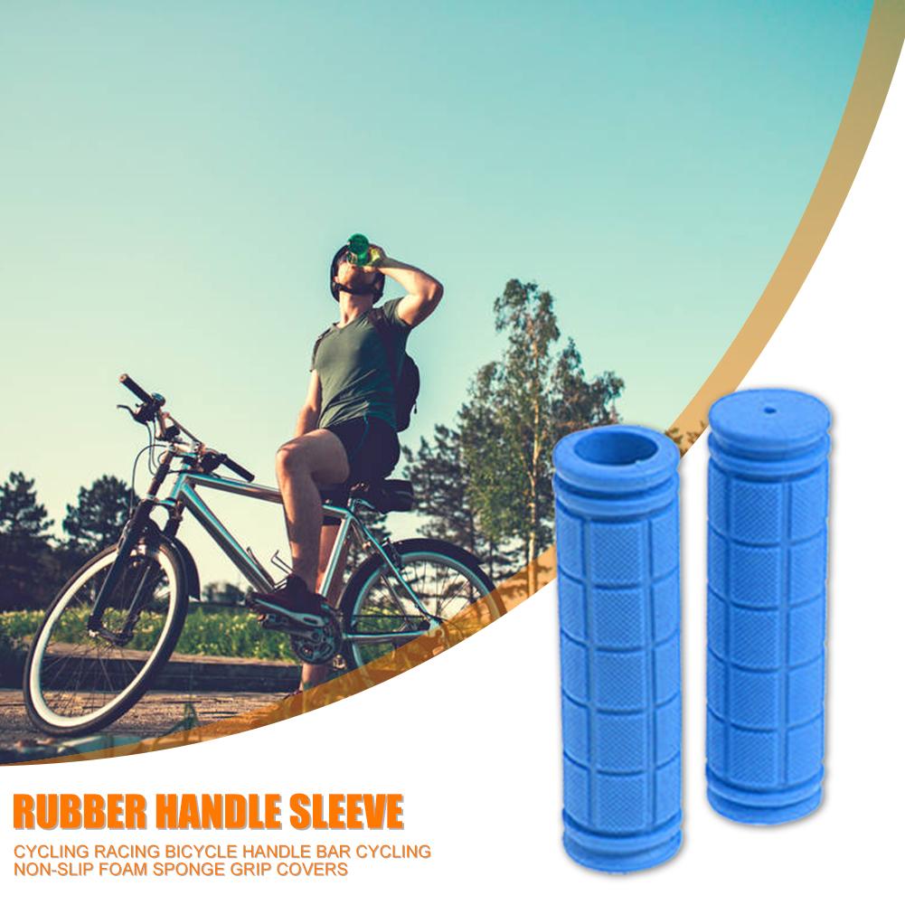 1 par 13cm cor de borracha apertos de bicicleta guiador conjunto mountain bike alça antiderrapante peças de alça de bicicleta equipamento