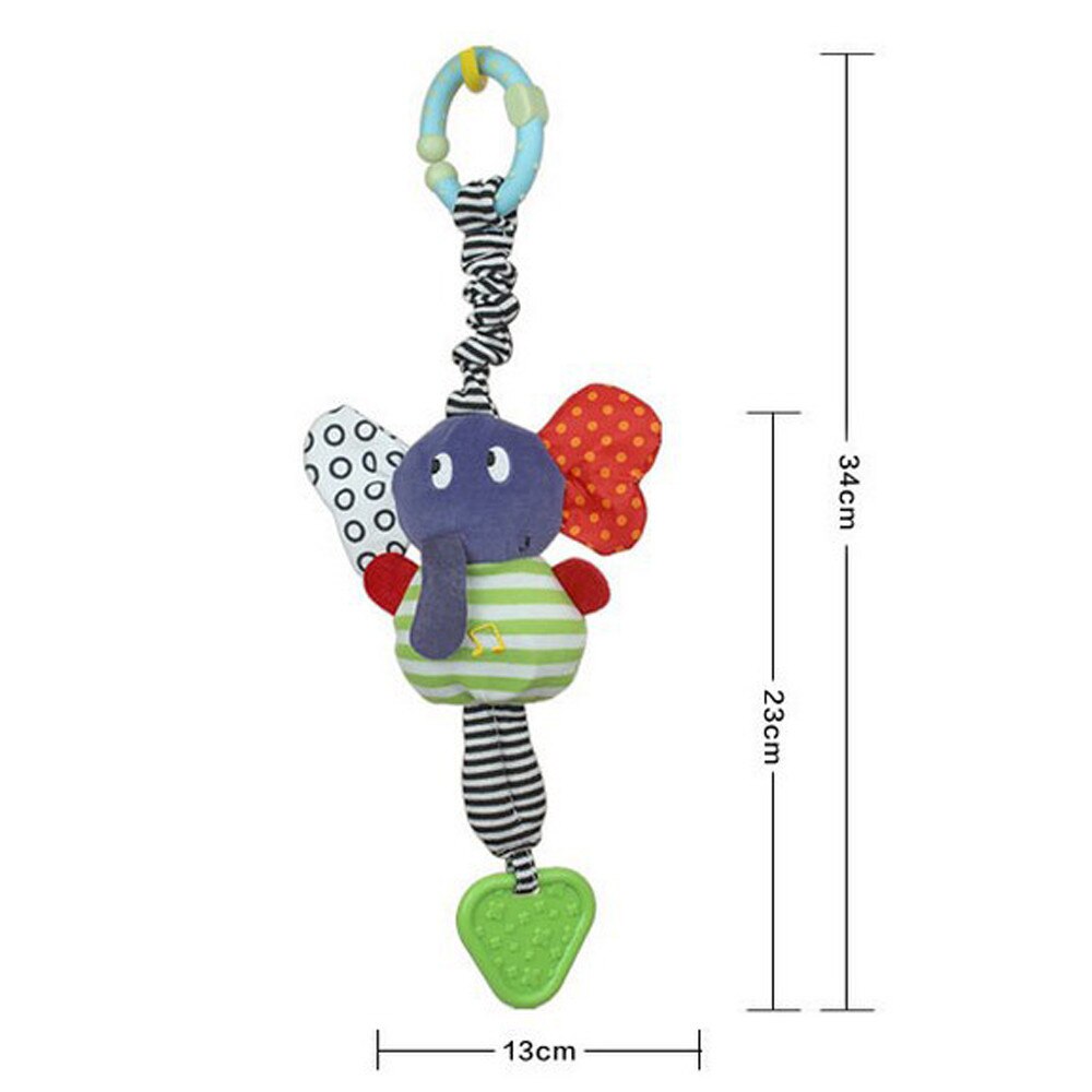 Nette Musik Elefanten Glocke Rasseln Spielzeug Sicherheit Baby Weiche Plüsch Kinderwagen Puppe Spielzeug Nette Musik Elefanten Glocke Rasseln