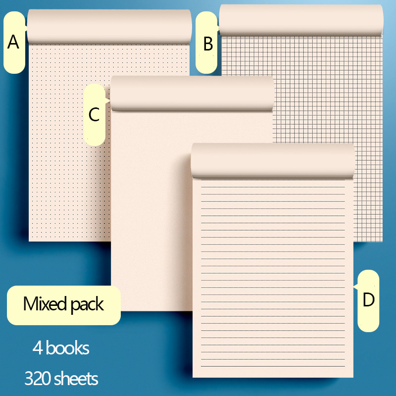 16K Draft Paper For Students&#39; Drafts Mathematical Grid Rendering Paper Check Paper Blank Painting Book Dot Matrix Notebook: 01