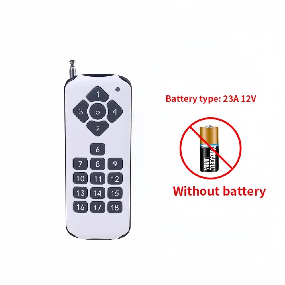433MHZ Wireless RF Remote Control Switch 18/4/2Key Garage Door EV1527 Learning Code DC 12V Universal Auto Car Alarm System: Yellow