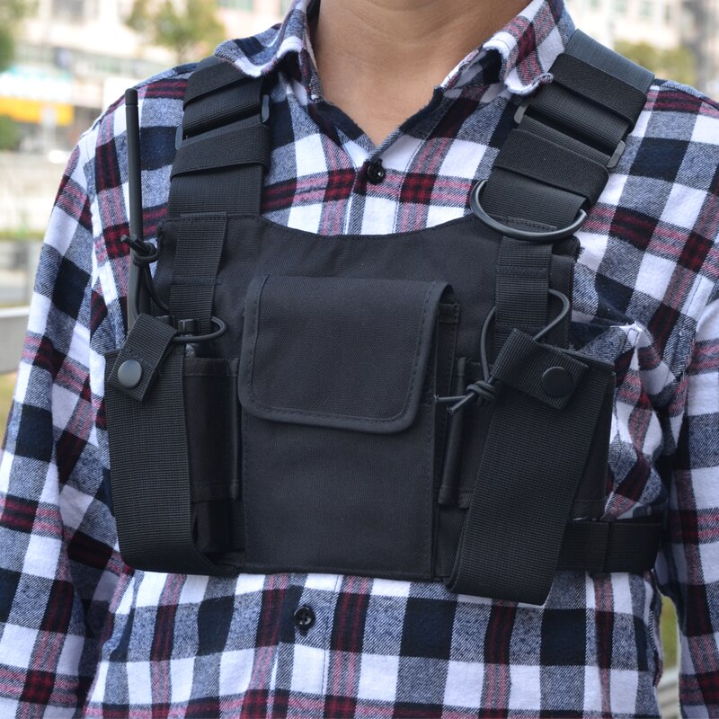 Walkie talkie gabinete bainha de couro mochila 5r vários modelos rádio em dois sentidos