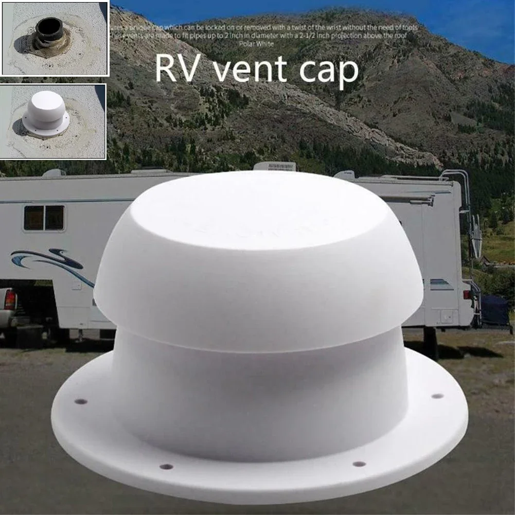 Rv Paddestoel Kop Air Vent Top Gemonteerde Uitlaat Ventilator Ronde Ventilatie Ventilatie Regendop Camper Accessoires Nieuw: WHITE