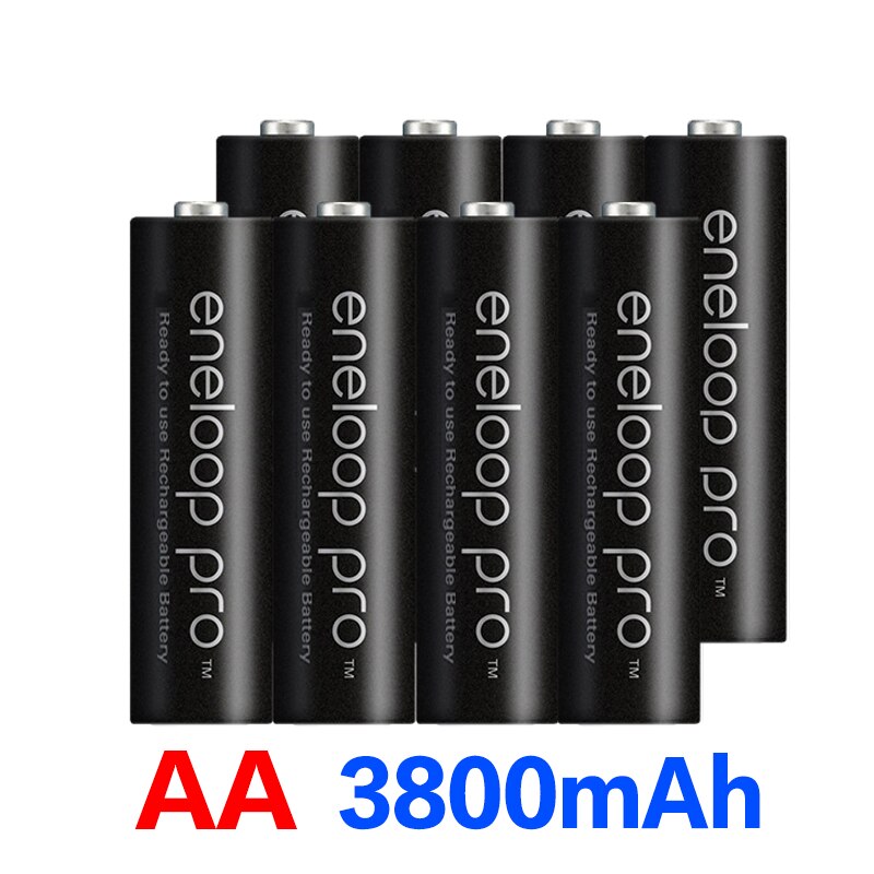 8 Stuks Originele Batterij Pro Aa 3800 Mah 1.2V Ni-Camera Zaklamp Speelgoed Oplaadbare Batterijen Met Lader