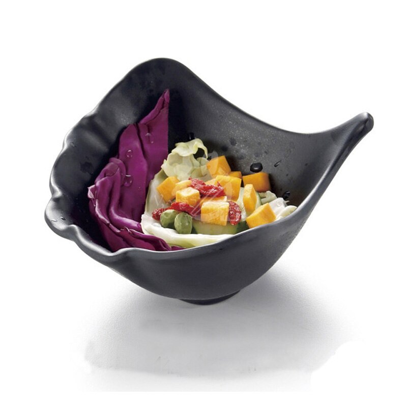 Imitert porselen frost melamin servise oval skål japansk restaurant kaos stor skål  a5 melamin skåler melamin servise