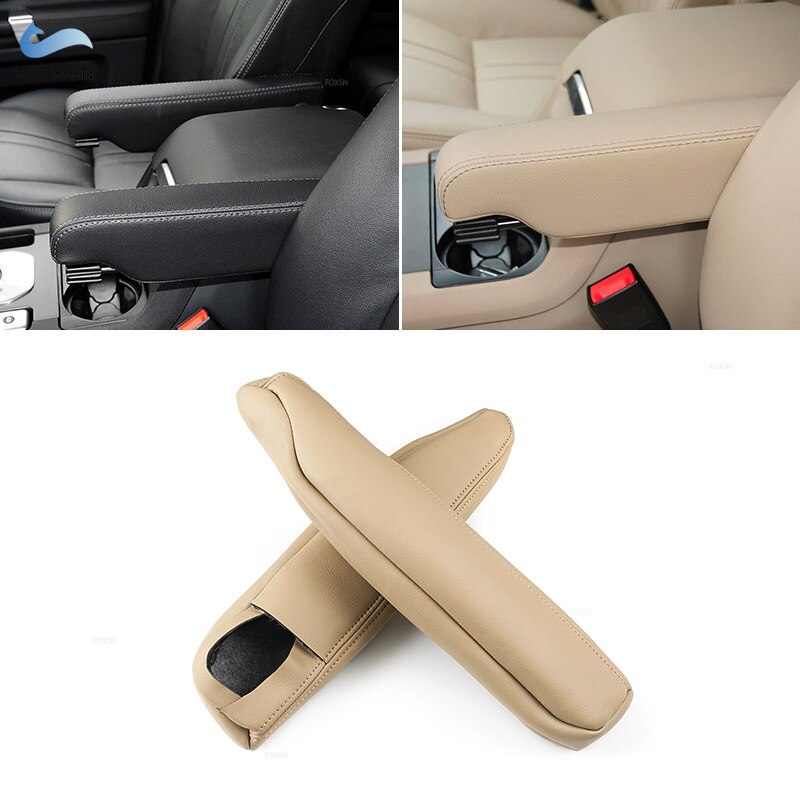 Voor Land Rover Discovery 3 4 2004 Voor Range Rover Sport 2005 Armsteun Handvat Cover trim Beige Leer Met Schuim