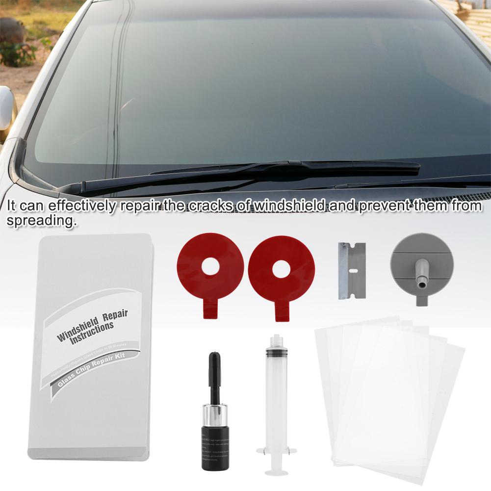 Windshield Repair Tool Kit for Car Window Glass Crack Repairing Liquid Windscreen Restore Fix Set