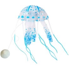 Cute Glowing Jellyfish Ornament for Aquarium Fish Tank Soft Silicone Jellyfish Aquarium Decoration Underwater Pet Decor