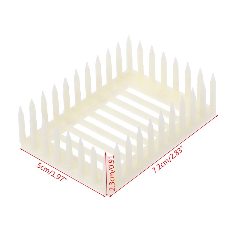 Caja de abeja tipo aguja carcasa indicadora de reina de plástico Clip receptor de abejas equipo de herramientas de abeja Apicultura