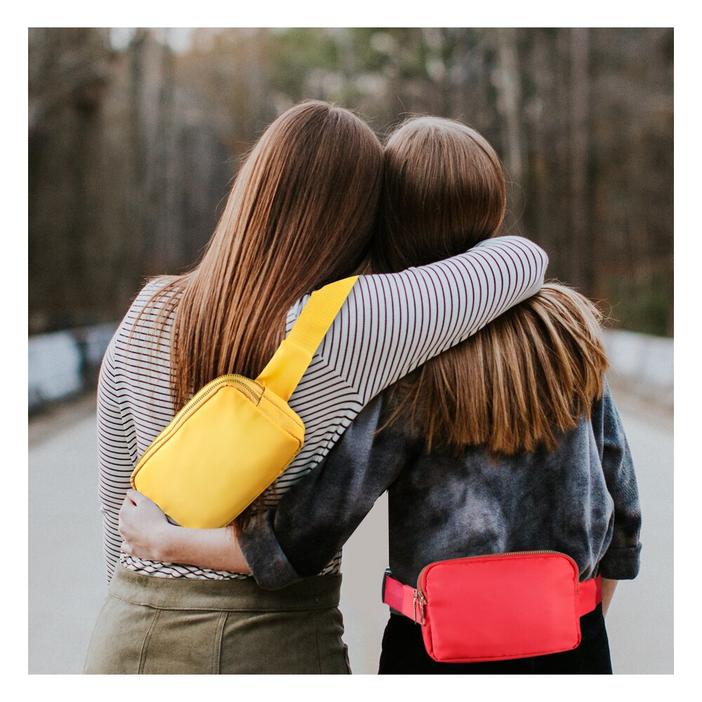 Buylor Frauen Taille Pack Weiblichen Gürtel Tasche Telefon Beutel Taschen Mädchen Polyester Wasserdicht fanny Pack Brust Packungen