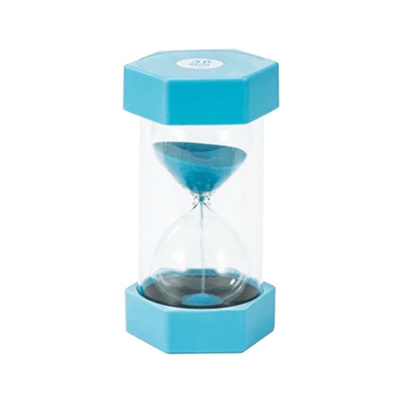 1PCS Large Sand Egg Children's Brushing Striking Hourglass Timer SEN ADHD ASD 1/3/5/10/15/30 Minutes Home Decorations: Blue 5 Minutes