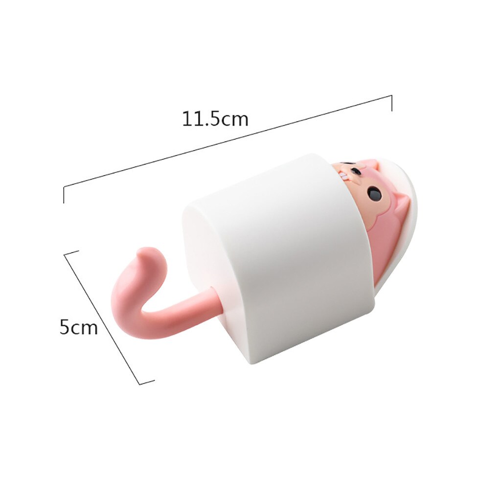 1 Pc Zelfklevende Haken Gratis Ponsen Viscose Haak Huis Muur Haken Creatieve Eekhoorn Telescopische Viscose Hanger Deur Handdoek Haak