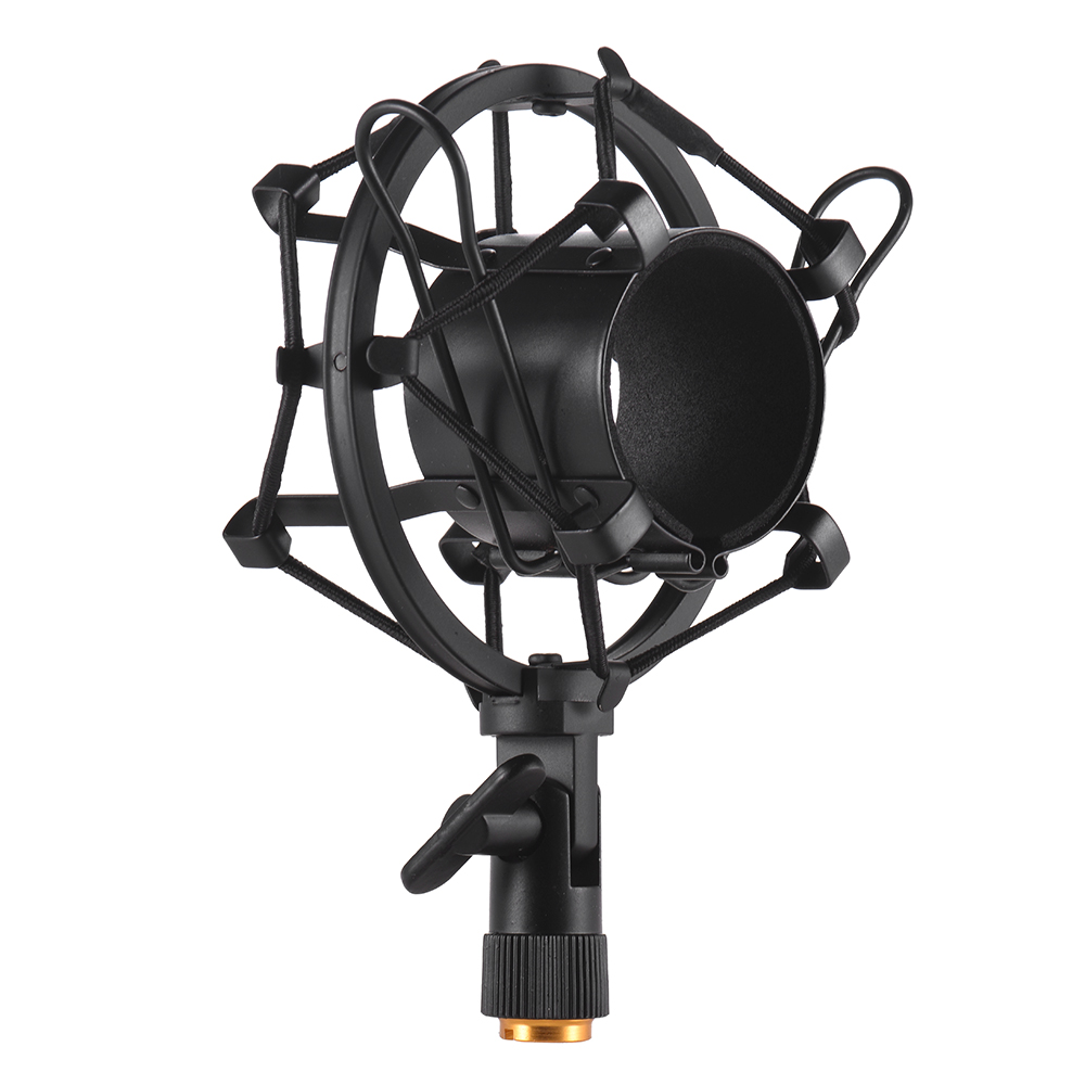 Metal Univerdal Condenser Microphone Mic Shock Mount Holder Bracket Anti-vibration for On-line Broadcasting Studio
