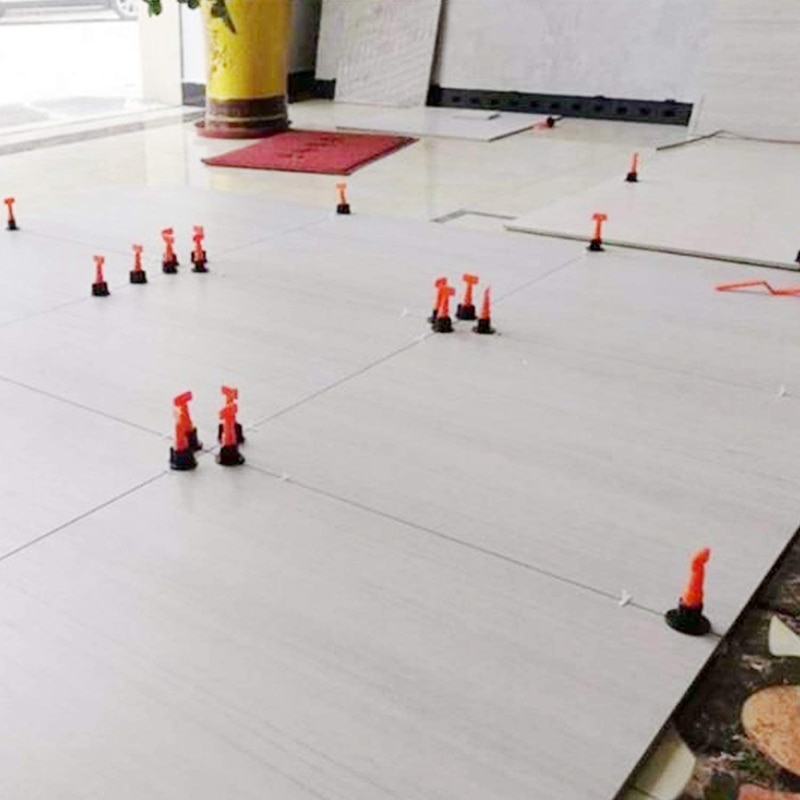 500Pcs Tile Leveling Clips 100Pcs Flat Ceramic Floor Wall Construction Tools Reusable Tile Leveling System Kit