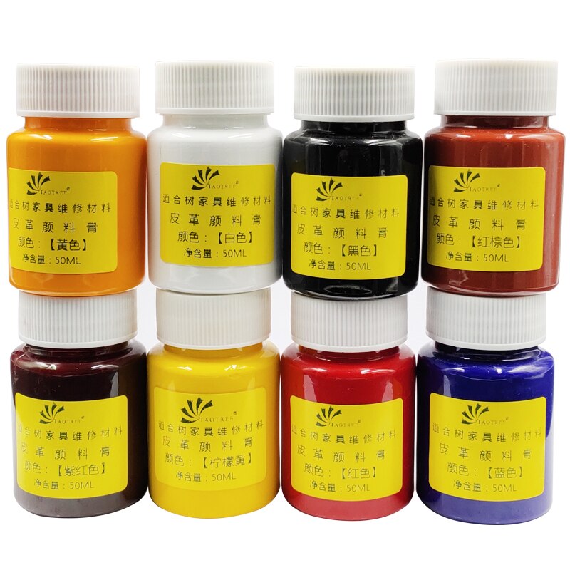 Lederen Meubels Kosmetiek Reparatie Materiaal Pigment Plakken Leer Pasta Kleur Pasta Kleur Essentie Filmvormende Middel Reparatie Le
