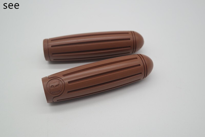 Original ogk grepp  ag 019k 020k 019 020 retro vintage cykelhandtag bekväma gamla modeller som fäller halkfritt gummi: Brun 019