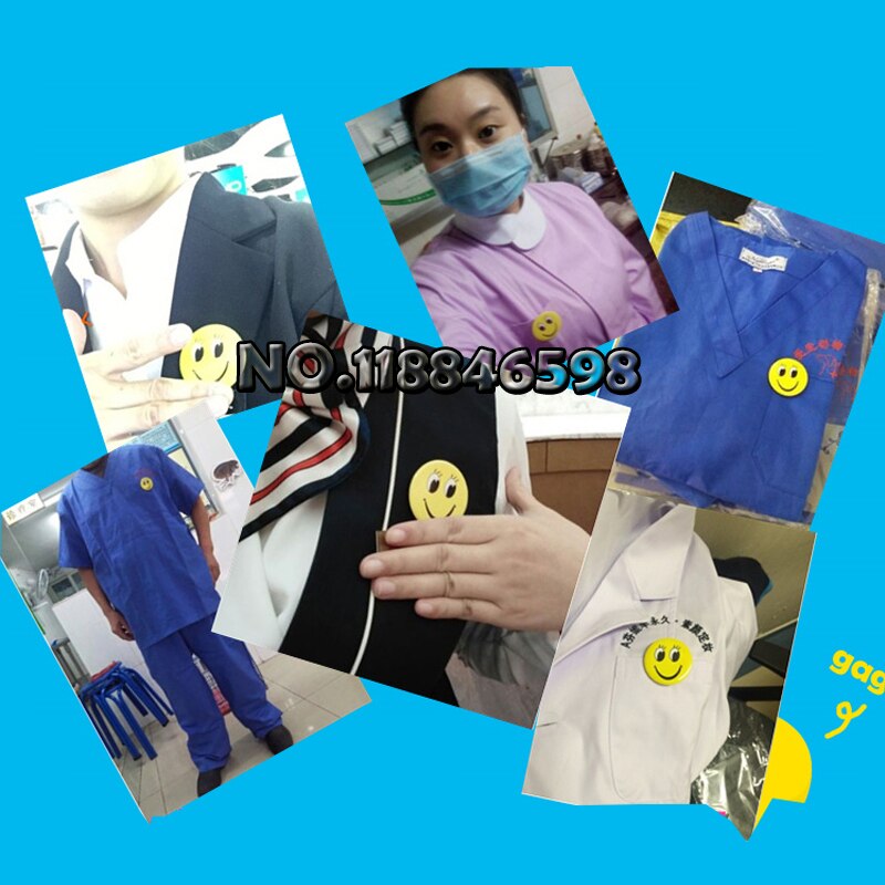 Smiley Open Ogen Fun Kids Leuke Ober 100 Stks/partij Glimlach Gezicht Badges Pin Op Knop Broochs