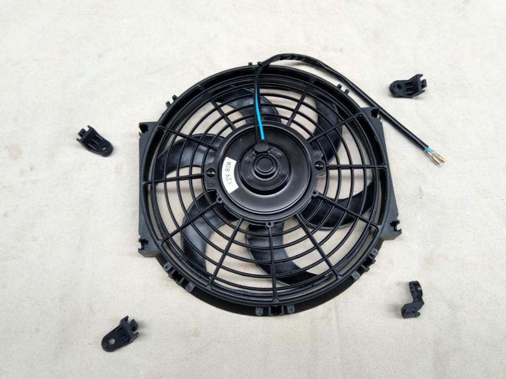 10 INCH Universal AUTO FAN 10'' Electric Condenser Fan 12V for Pickup Bus Heavy Truck Light Truck Excavator Harvester