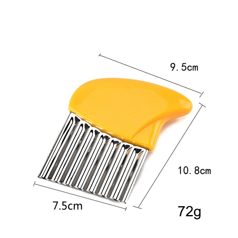 Coupe-frites ondulé en acier inoxydable, outils de cuisine pour légumes