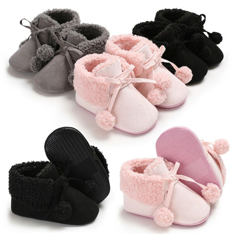 Baby Meisje Jongen Snowboots Winter Laarsjes Baby Peuter Pasgeboren Crib Schoenen 0-18M