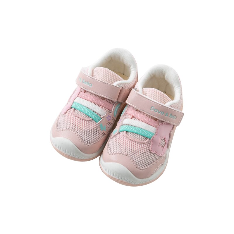 Db13734 dave bella forår baby pige lyserøde sportssko født pige afslappet mærke sko: 20