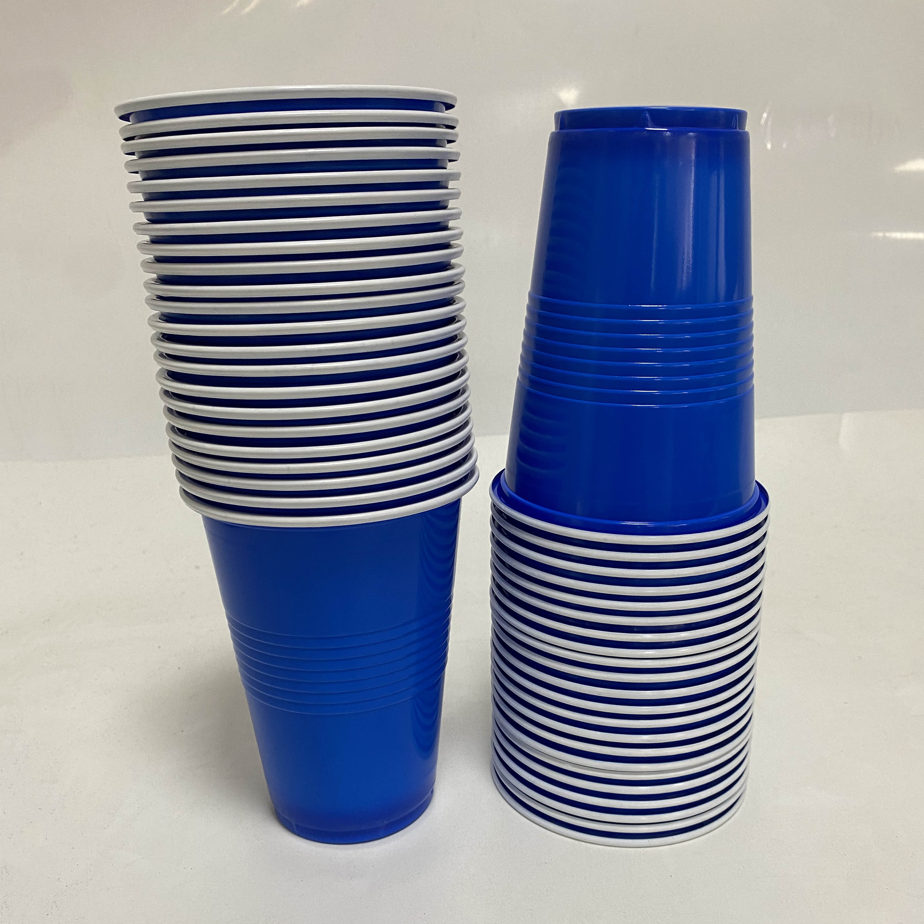 50PCS 16oz/500ml Plastic Party Cups Disposable Plastic Cup Set Beer Pong Game Drinks, Wedding Birthday Party Disposable Cup Set