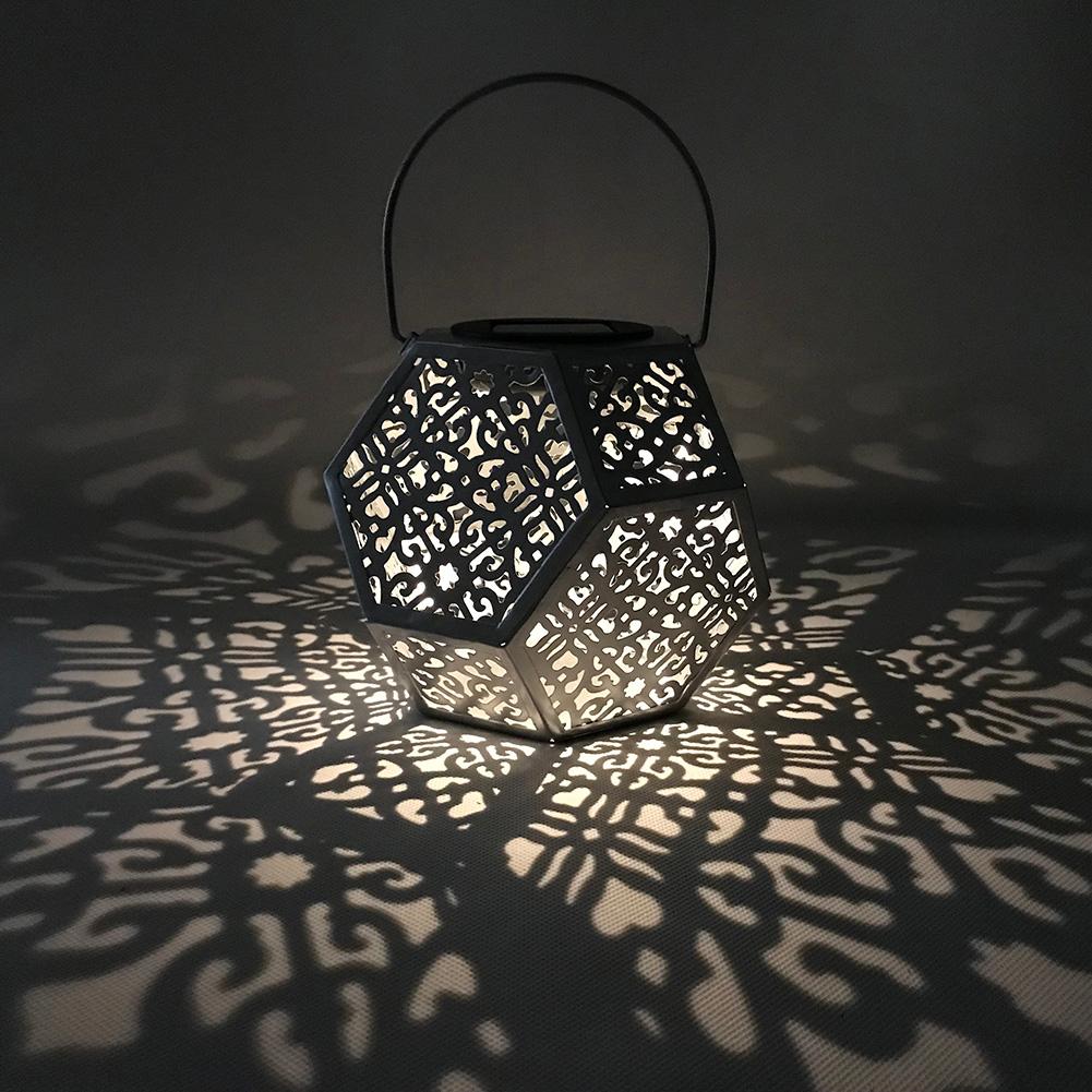 Buitenverlichting op zonne-energie, waterdichte led-hanglamp voor buiten, waterdichte straatlantaarn op zonne-energie, sensor voor buitenhuis