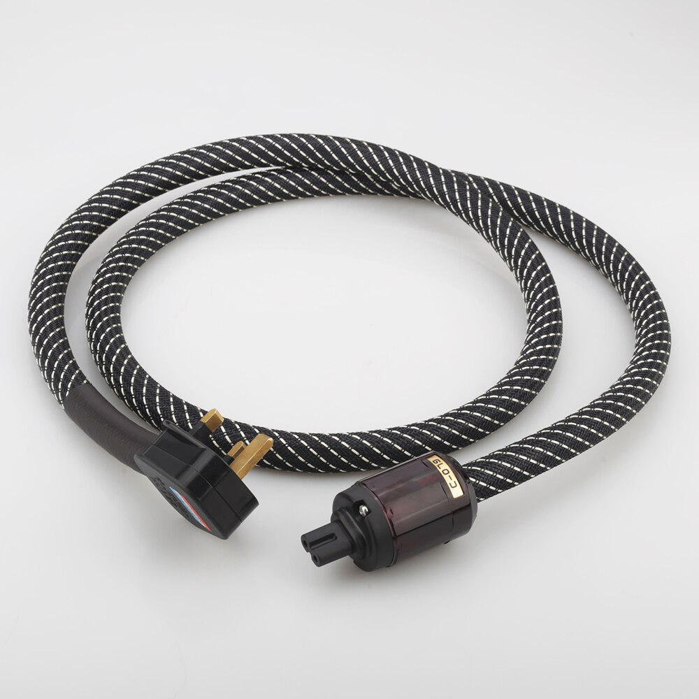 P101 UK Power cable with C7 IEC figure 8 IEC UK Power cable HIFI UK power cable HIFI UK Power Cable UK Mains Lead