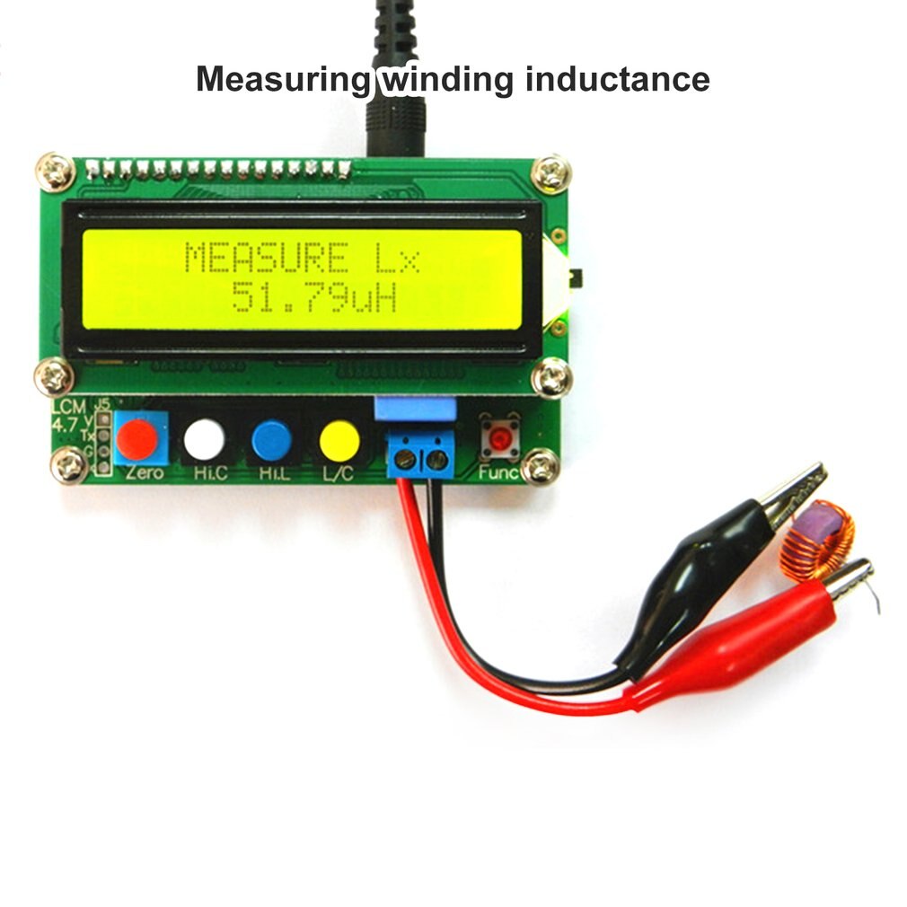 LC100A Digital LCD Capacitance LC Meter Inductive Inductance Tester Inductor Capacitor Table 1pF-100mF 1uH-100H