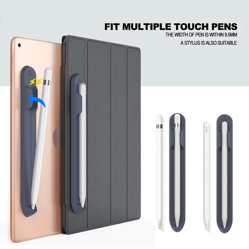 Funda portátil con ranura para bolígrafo para iPad 10, funda protectora de silicona suave con condensador magnético, para Apple Pencil 1 y 2