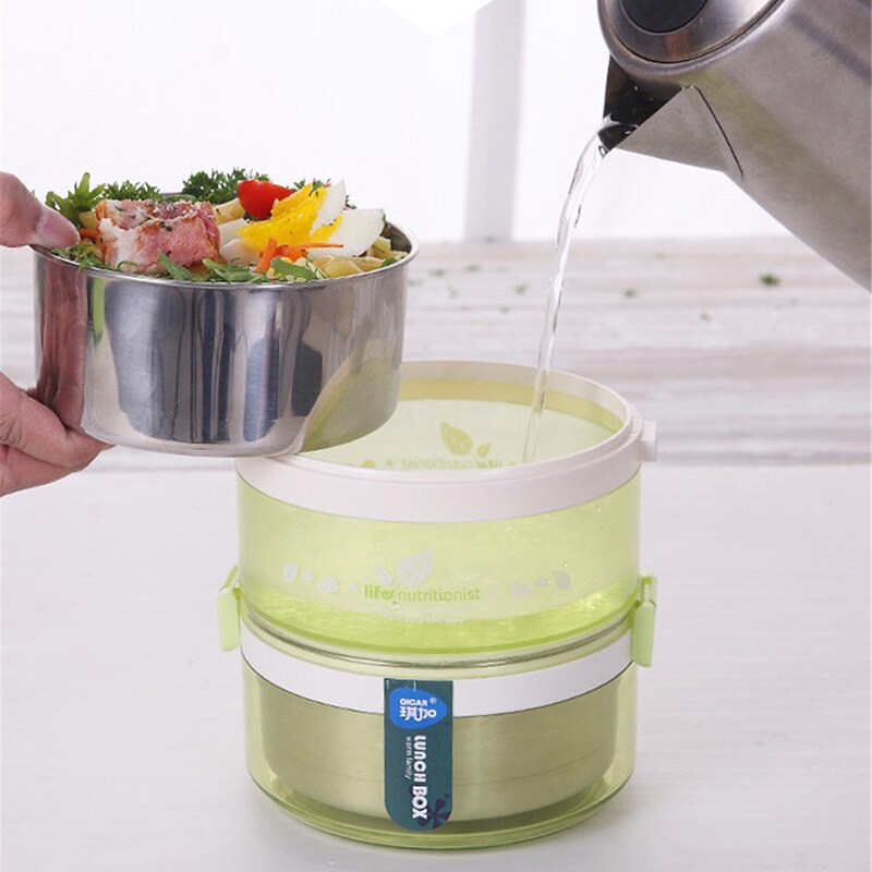 ONEUP Portable Lunch Box Thermal Insulation Bento Box Eco-friendly Leakproof Food Container For Students Picnic Office Worker